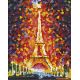 Алмазная мозаика Париж-огни Эйфелевой башни, 20x25, полная выкладка, Белоснежка
