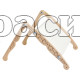 Пяльцы-рамка гобеленовая с дополнительными опорами Помощница, 30x30, Дубко