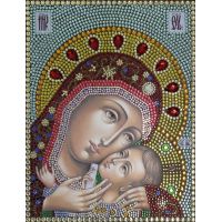 Алмазная вышивка термостразами Корсунская Богородица, Преобрана