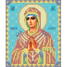 Ткань для вышивания бисером Богородица Семистрельная, 13x15, Каролинка