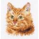 Набор для вышивания крестом Животные в портретах. Рыжий кот, 8x8, Алиса