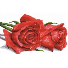 Набор для вышивания крестом Красные розы, 41x27, Белоснежка