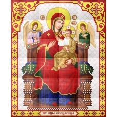 Ткань для вышивания бисером Пресвятая Богородица Всецарица, 20x25, Благовест