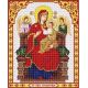 Ткань для вышивания бисером Пресвятая Богородица Всецарица, 20x25, Благовест