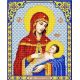 Ткань для вышивания бисером Пресвятая Богородица Успокоительница, 20x25, Благовест