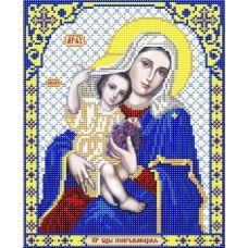 Ткань для вышивания бисером Пресвятая Богородица Покрывающая, 20x25, Благовест