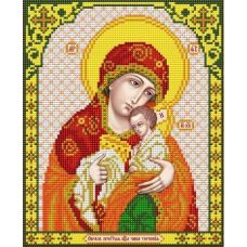Ткань для вышивания бисером Пресвятая Богородица Чаша терпения, 20x25, Благовест