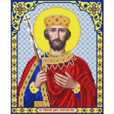 Ткань для вышивания бисером Святой Великий Царь Константин, 20x25, Благовест