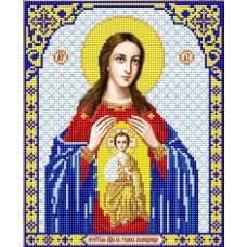 Ткань для вышивания бисером Пресвятая Богородица Помощница в родах, 20x25, Благовест