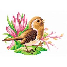 Рисунок на канве Птичка певчая, 30x21 (21x14), МП-Студия, СК-038