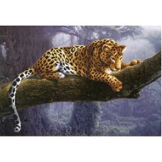 Ткань для вышивания бисером Леопард, 39x27, Магия канвы