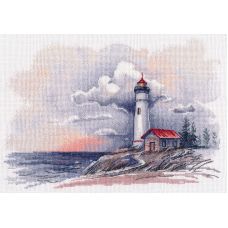 Набор для вышивания крестом Прибрежный маяк, 27x20, Овен