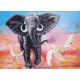 Набор для вышивания бисером Африканский слон, 42x31, Магия канвы