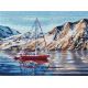 Набор для вышивания крестом Норвежское море, 35x26, Овен