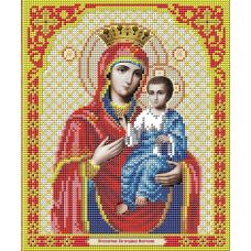 Ткань для вышивания бисером Пресвятая Богородица Иверская, 20x25, Благовест