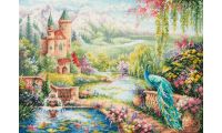 Набор для вышивания крестом В саду волшебных грез, 30x40, Чудесная игла