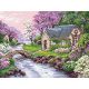 Алмазная мозаика Весенний пейзаж, 40x30, полная выкладка, Риолис