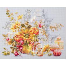 Набор для вышивания крестом Осенняя импровизация, 32x25, Чудесная игла