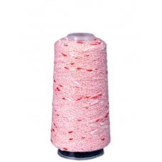 Пряжа Узелковый люрекс (шишибрики) № Y34 Розовый с розовыми и белыми узелками, 700 метров, OnlyWe