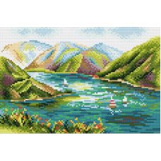 Алмазная мозаика Озеро Кезенойам, 30x20, полная выкладка, Brilliart (МП-Студия)