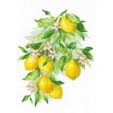 Набор для вышивания крестом Яркие лимоны, 30x40, Риолис, Сотвори сама