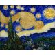 Набор для вышивания хрустальными камнями Звездная ночь Ван Гога, 30,5x24,3, Хрустальные грани