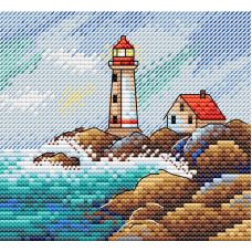 Набор для вышивания крестом Морской пейзаж, 10x11, Жар-Птица (МП-Студия)