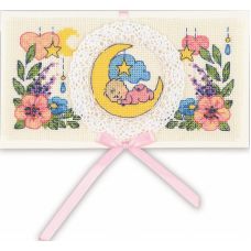 Набор для вышивания крестом Конверт С рождением малыша, 16x9, Риолис, Сотвори сама