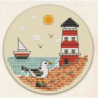 Набор для вышивания крестом Побережье, 13x13, НеоКрафт