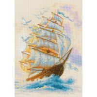 Набор для вышивания крестом Ветер странствий, 21x30, Риолис, Сотвори сама