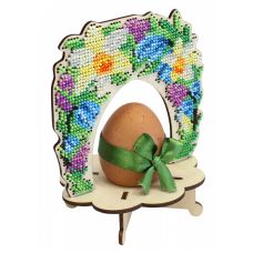 Набор для вышивания бисером Подставка под яйцо Цветочная арка, 12x14, Щепка (МП-Студия)