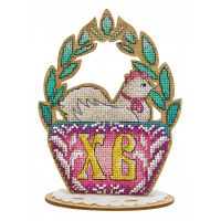 Набор для вышивания крестом Пасхальная наседка, 16x13x8, Щепка (МП-Студия)