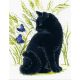 Набор для вышивания крестом Черный кот , 24x30, Риолис, Сотвори сама