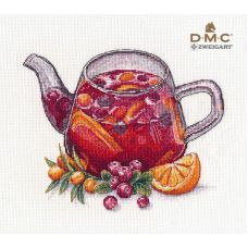 Набор для вышивания крестом Ягодный чай, 20x16, Овен