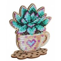 Набор для вышивания бисером Романтичная эхеверия, 10x9x5, Щепка (МП-Студия)