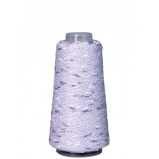 Пряжа Узелковый люрекс (шишибрики) № Y59 Сиреневый с белым и фиолетовым люрексом, 700 метров, OnlyWe