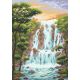Алмазная мозаика Крутой водопад, 27x38, полная выкладка, Brilliart (МП-Студия)