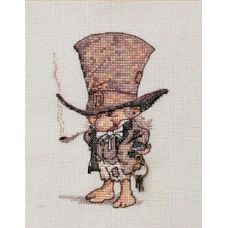 Набор для вышивания крестом Джентельмен в шляпе, 9x13, НеоКрафт