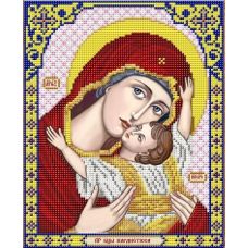 Ткань для вышивания бисером Пресвятая Богородица Кардиотисса, 20x25, Благовест