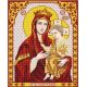 Ткань для вышивания бисером Пресвятая Богородица Избавительница, 20x25, Благовест