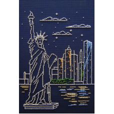 Набор для вышивания бисером Нью-Йорк, 30x20, МП-Студия