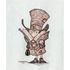 Набор для вышивания крестом Джентельмен с книгой, 16x20, НеоКрафт