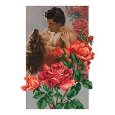 Набор для вышивания бисером Розы любви, 37x49 (27x37), Матренин посад