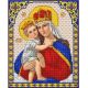 Ткань для вышивания бисером Дева Мария с младенцем Иисусом, 20x25, Благовест