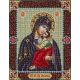 Набор для вышивания бисером Святая Богородица Ярославская, 20x25, Паутинка