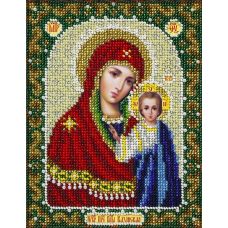 Набор для вышивания бисером Пресвятая Богородица Казанская, 14x18, Паутинка