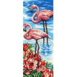 Набор для вышивания бисером Фламинго, 40x15, МП-Студия