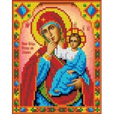 Ткань для вышивания бисером Богородица Отрада и утешение, 12,5x16, Каролинка