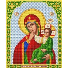 Ткань для вышивания бисером Пресвятая Богородица Отрада и утешение, 20x25, Благовест