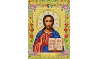 Ткань для вышивания бисером Господь Вседержитель, 29x39, Конек